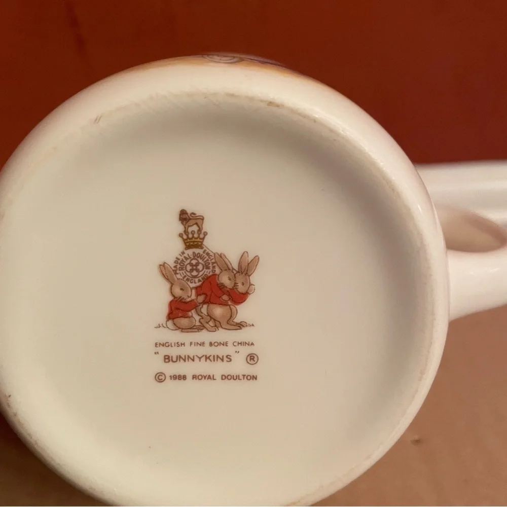 Vintage Royal Doulton “Bunnykins” Children's Double Handle Mug, 1988